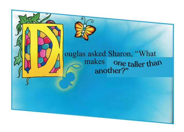 Douglas asks Sharon why children are different colors - Cherub The Human Race illustration